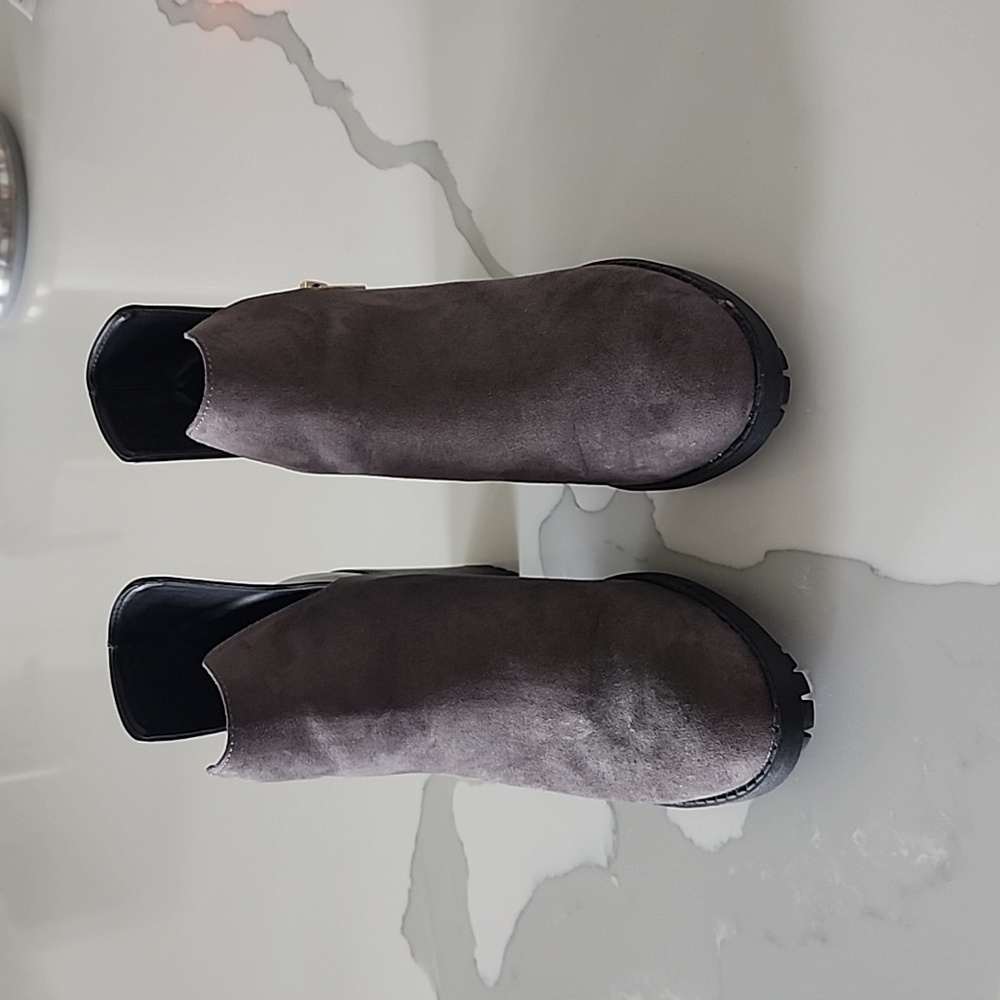Zara gray ankle boot size 38